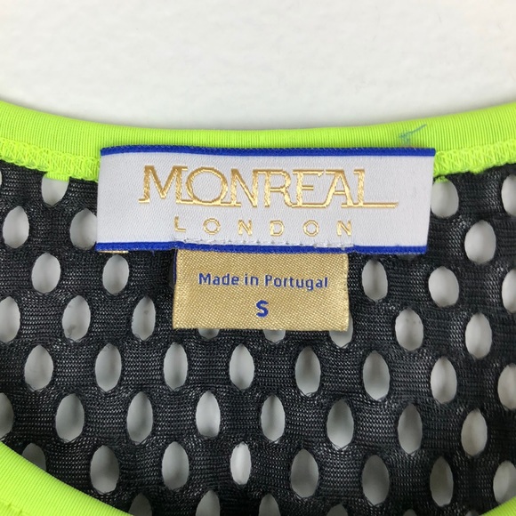 Monreal London Black Yellow Sleeveless Active Tank - Picture 7 of 8